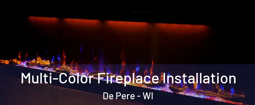  Multi-Color Fireplace Installation De Pere - WI